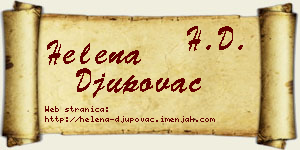 Helena Đupovac vizit kartica
